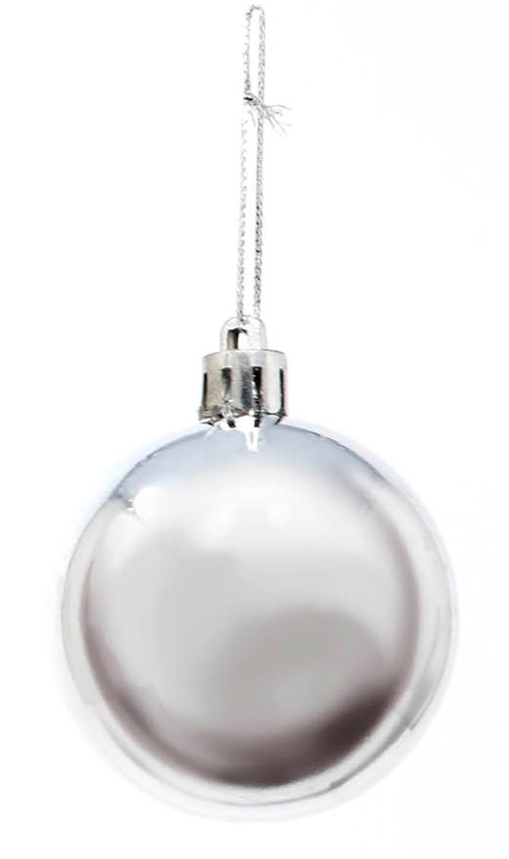 Pack 6 Boules Argentées Brillante