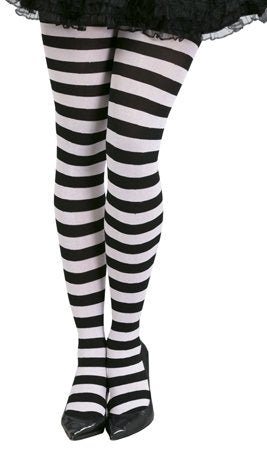 Collant Rayé Noir et Blanc