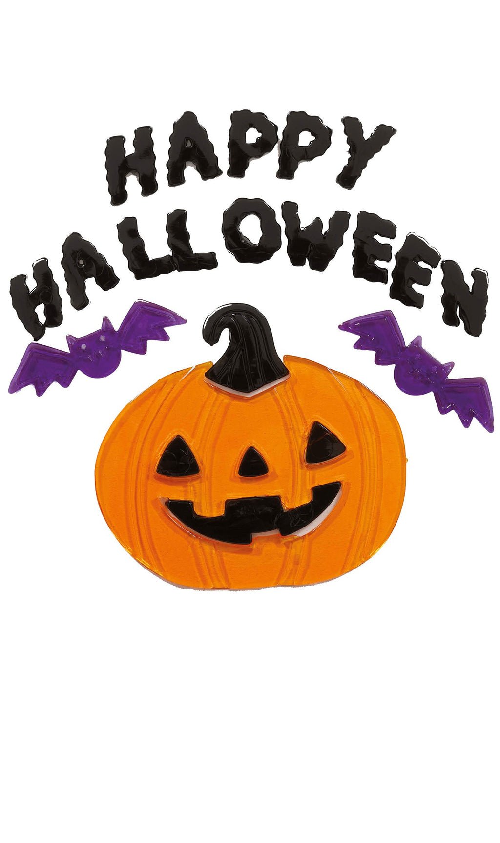 Autocollants en gel 'Happy Halloween'
