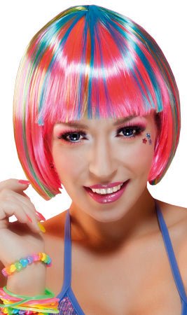 Perruque Bob Multicolore