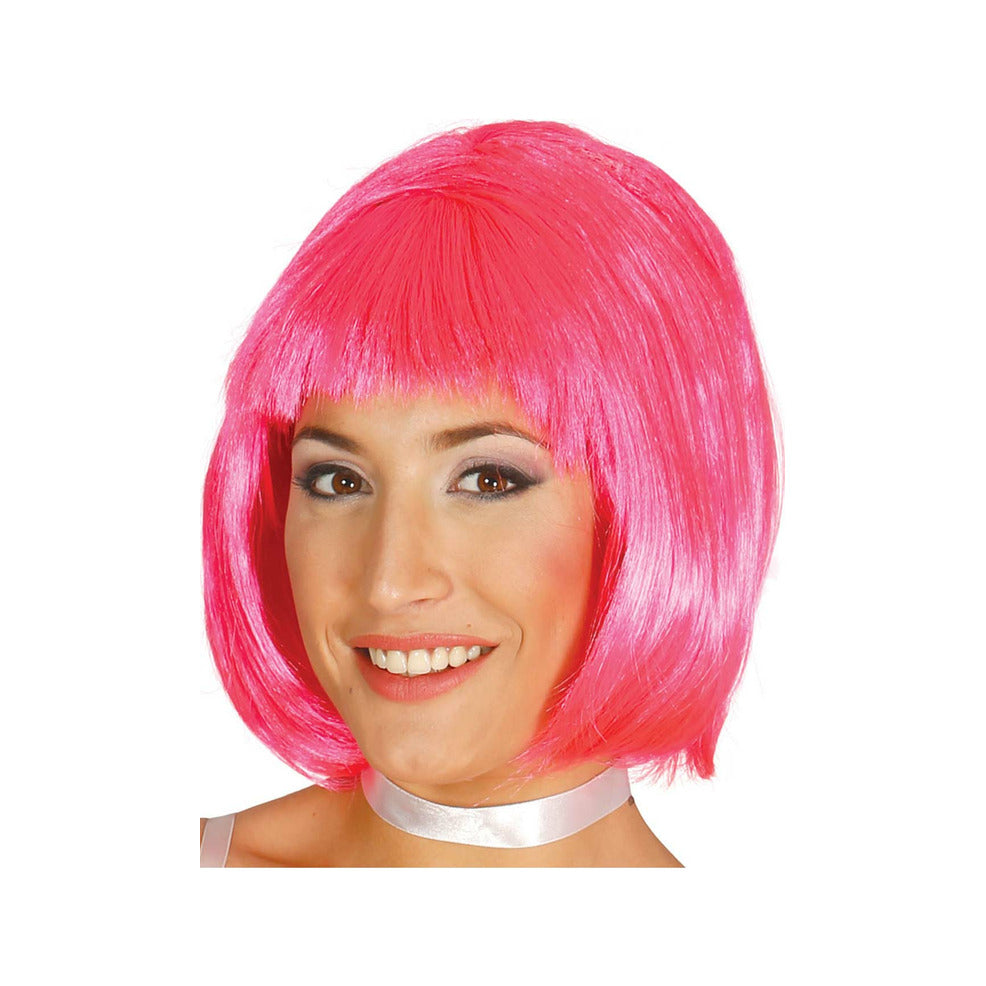 Peluca Midi Rosa | Don Disfraz