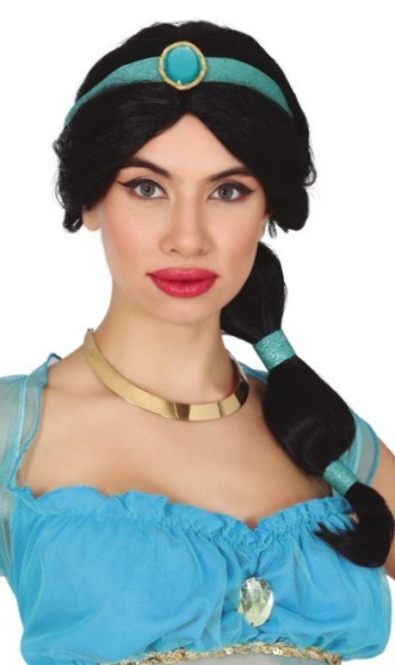 Perruque Noire Princesse Jasmine