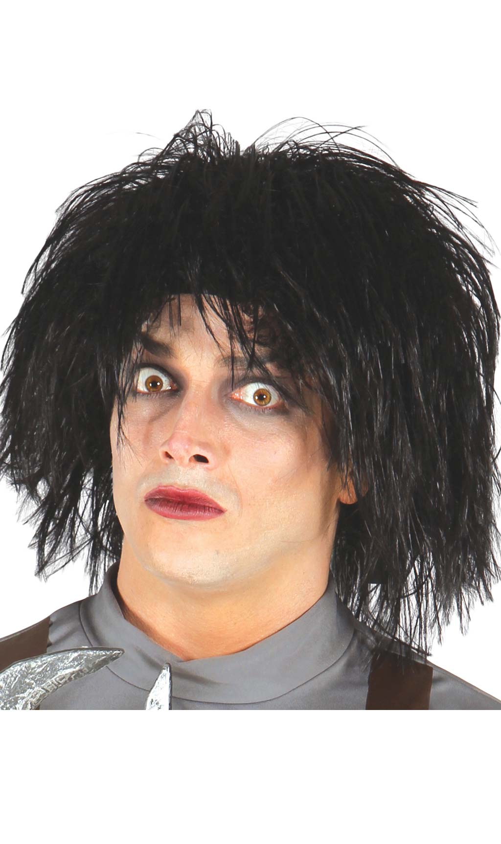 Perruque Noire aux Mains d'Argent