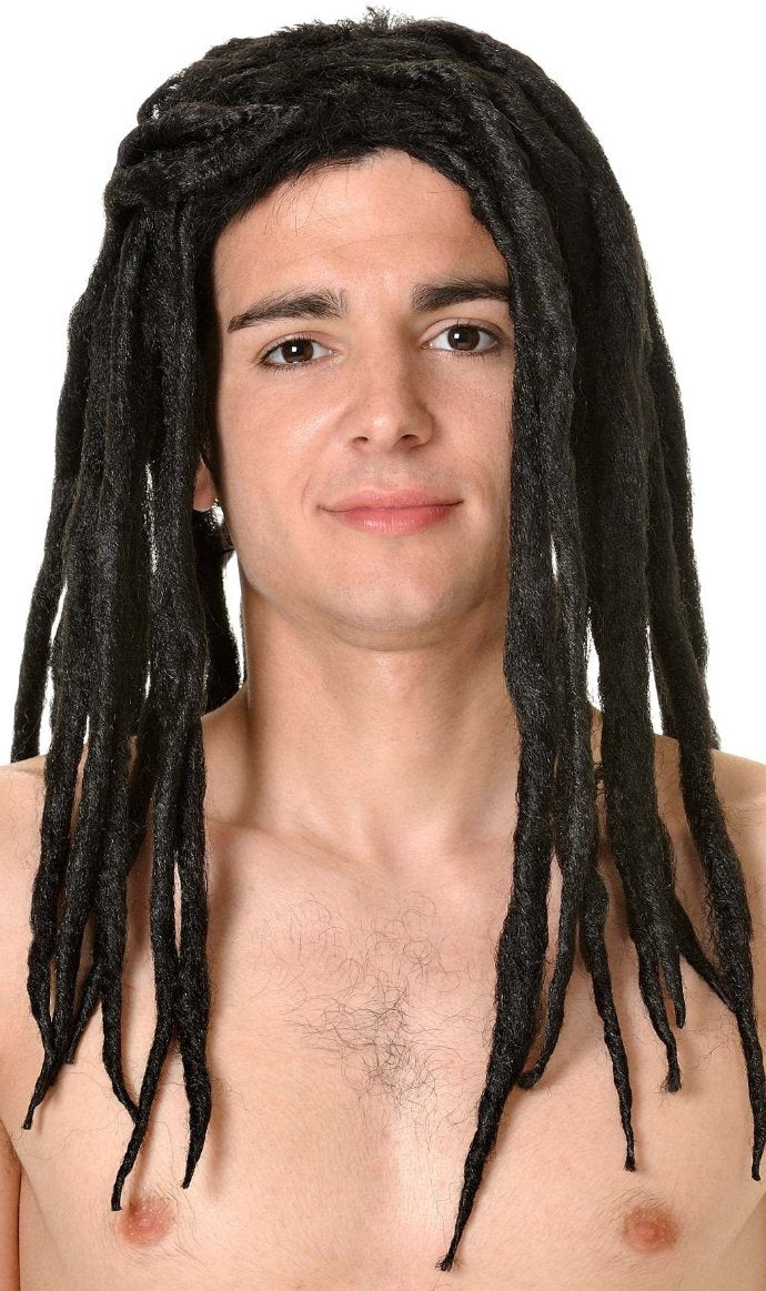 Peluca Negra Rastas | Don Disfraz