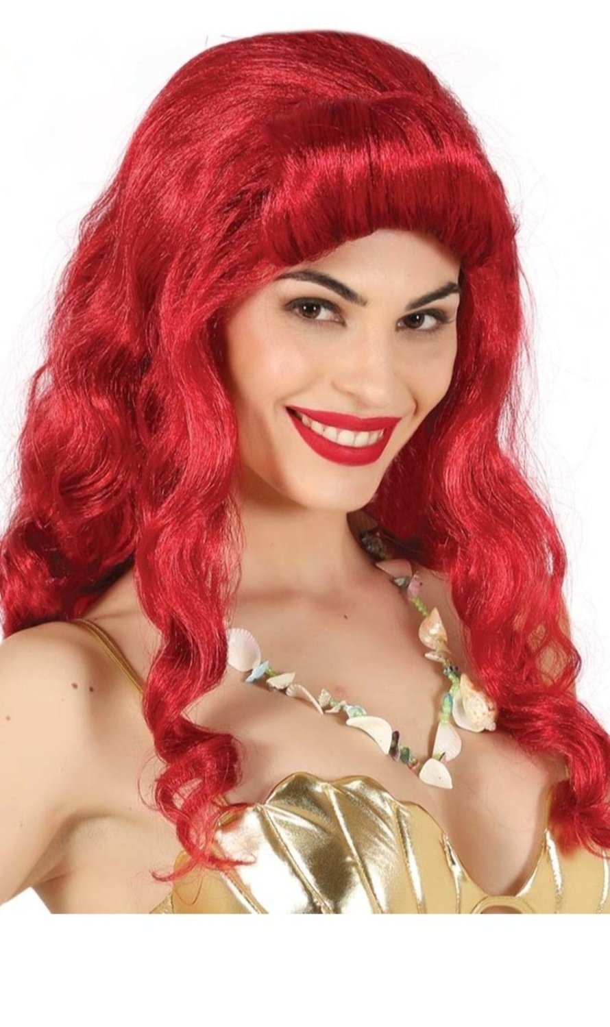 Perruque Rouge de Petite Sirène