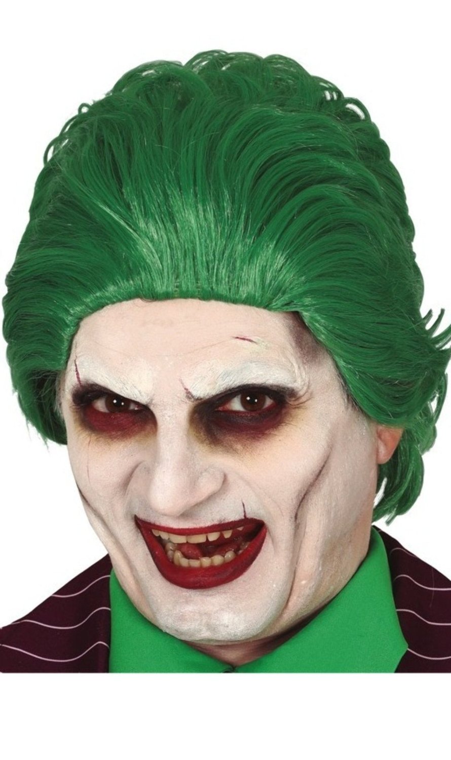 Perruque Verte Lisse