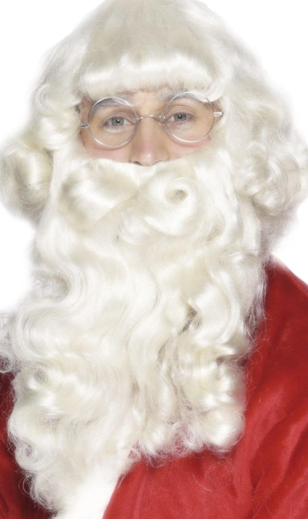 Perruque et Barbe Blanche de Père Noël