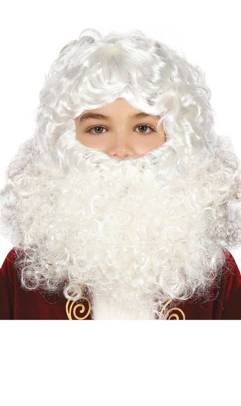 Perruque et Barbe du Père Noël pour enfants
