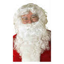 Costume De Père Noël Adulte Complet - Veste Pantalon, Barbe Et Perruque Blanche - Taille S à 5XL - 6