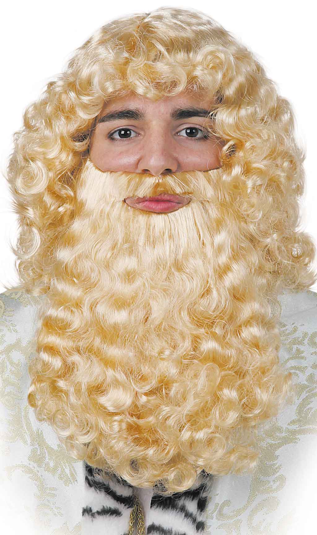 Perruque et Barbe Blonde