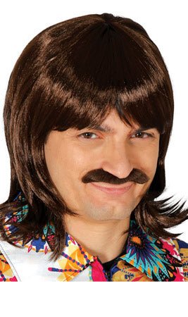 Perruque et moustache Années 70