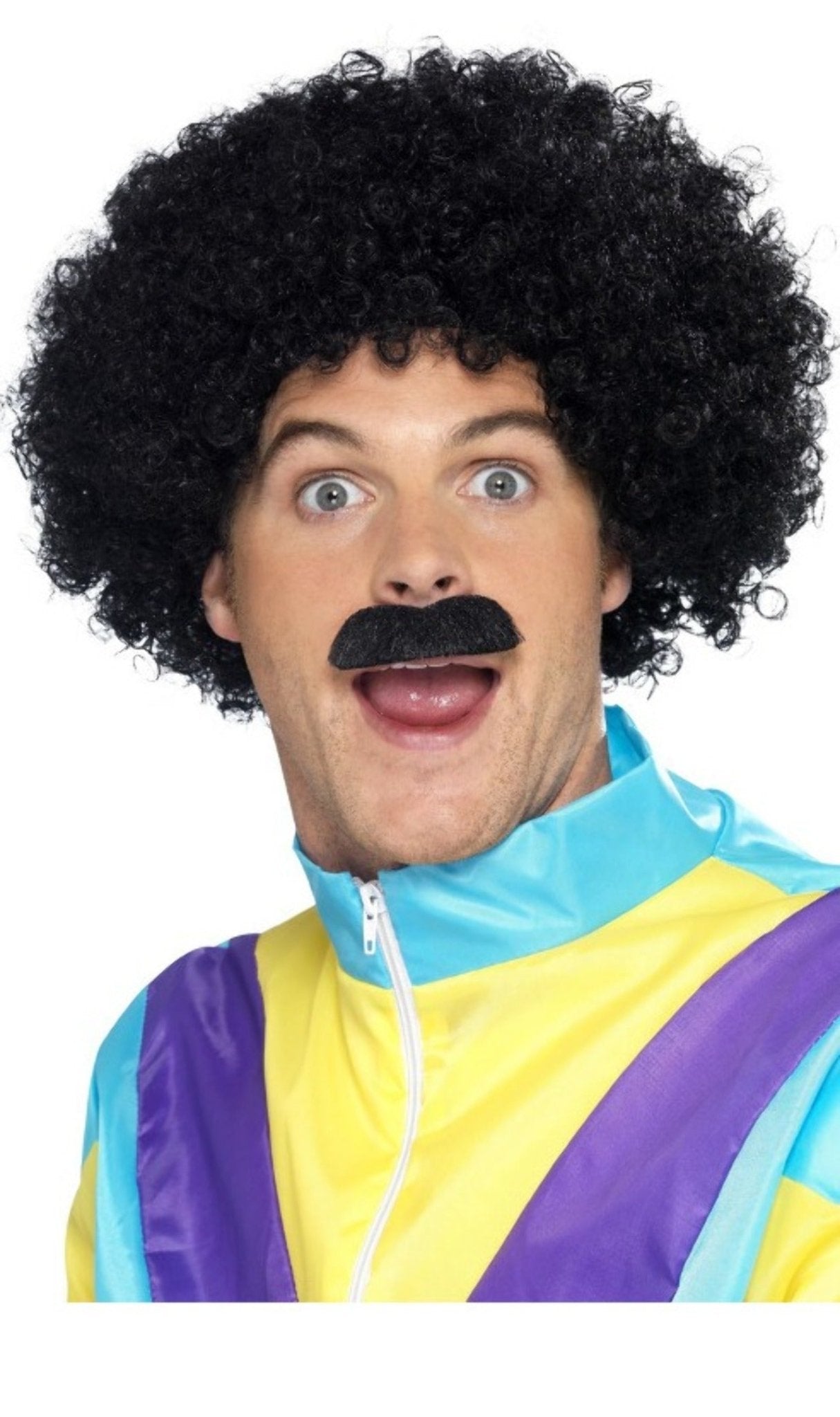 Perruque et Moustache des Années 80