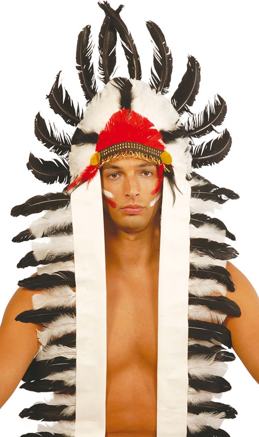 Coiffe Plumes Chef Indien