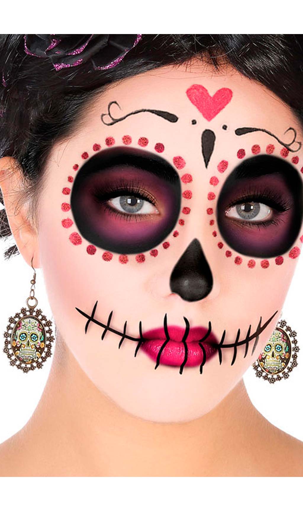 Boucles d'Oreilles de Dia de Los Muertos