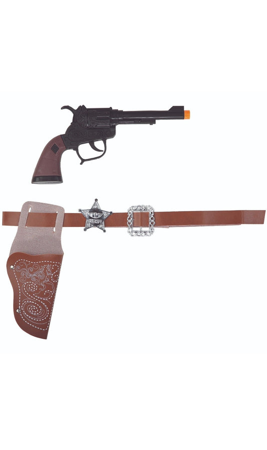 Pistolet avec Étui Marron