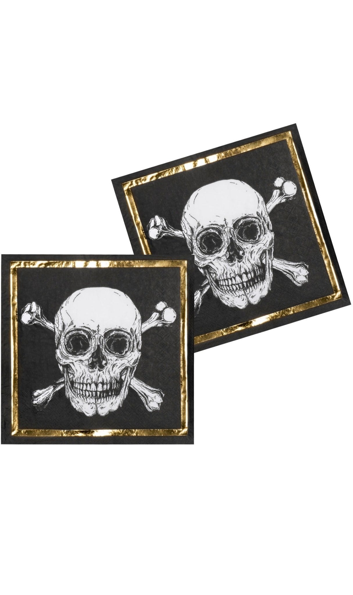 Serviettes en Papier Pirate Tête de Mort