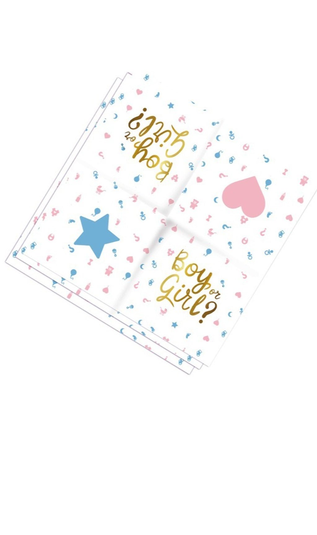 Serviettes Gender Reveal bébé