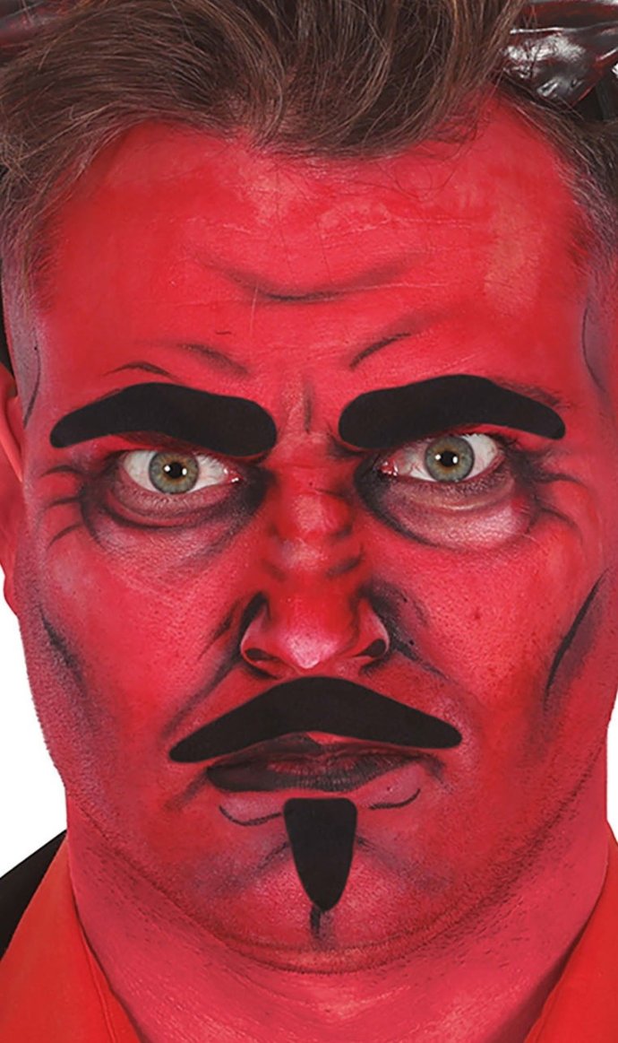 Kit de Cheveux Noirs Diable