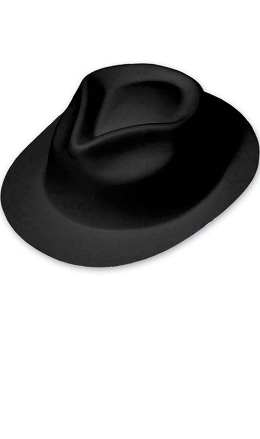 Chapeau Gangster Floqué Noir enfant