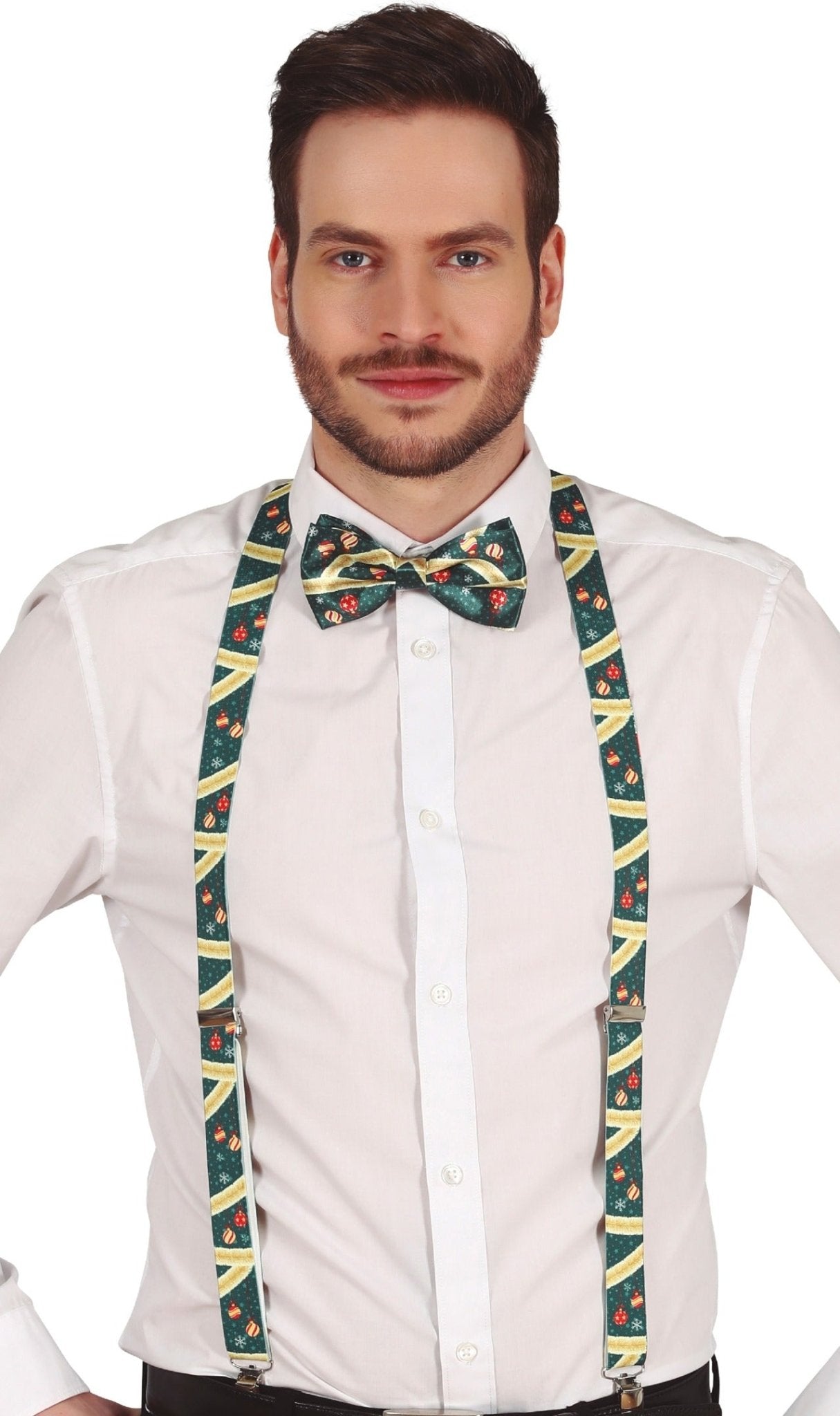 Bretelles de Noël vertes