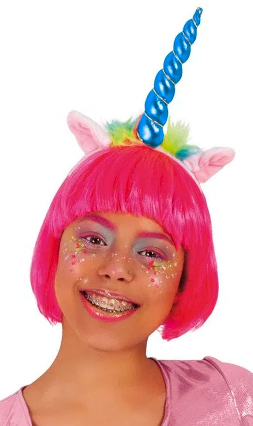 Serre-tête Unicorne Magique Bleu pour fille