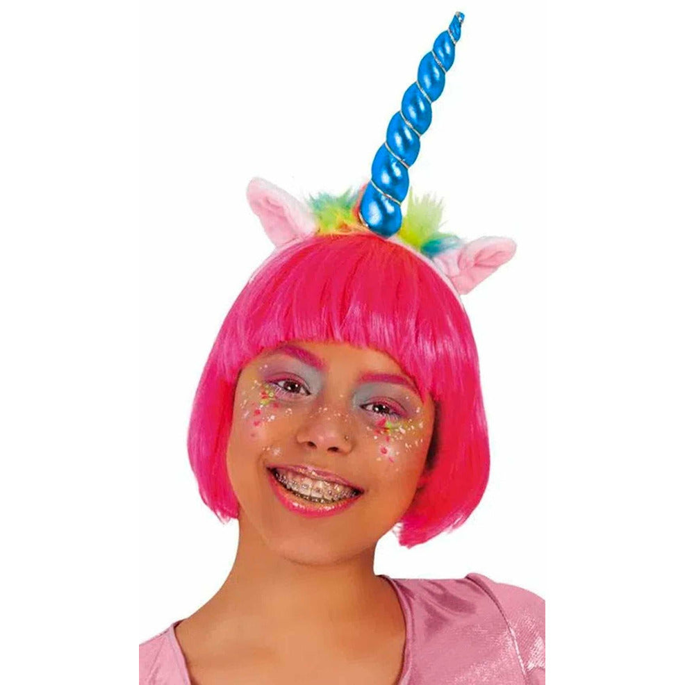 Diadema de Unicornio Mágico Azul | Don Disfraz