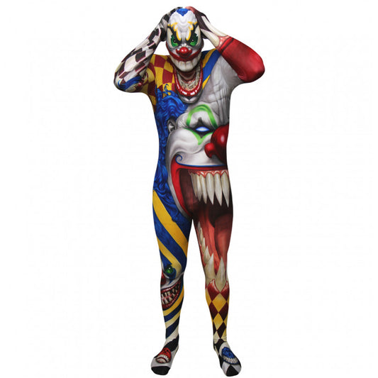 Déguisement Morphsuit™ Clown Zombie adulte