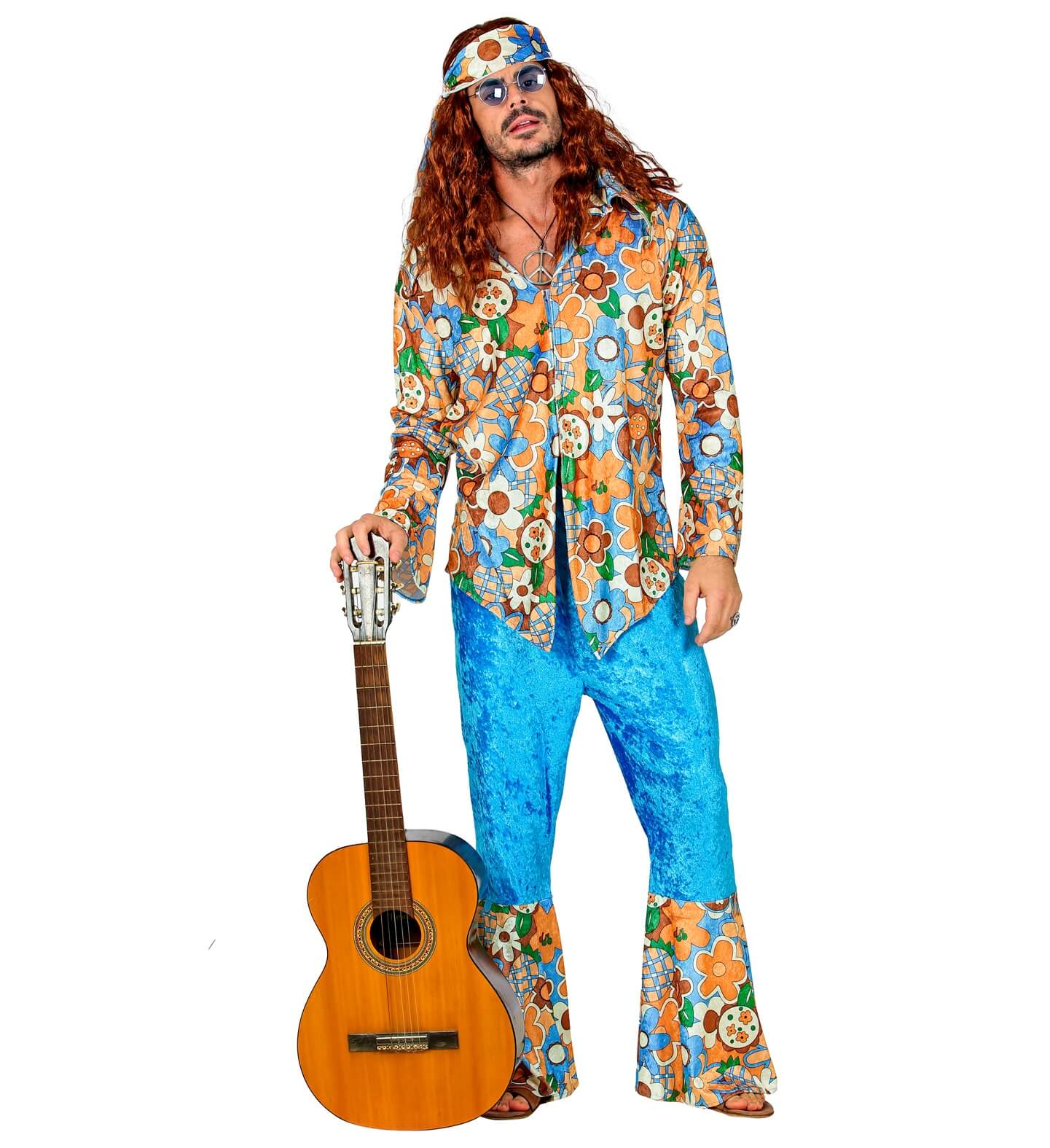 Disfraz XL de Hippie Turquesa hombre I Don Disfraz