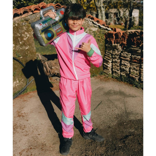 Déguisement Survêtement Années 80 Fushia enfant