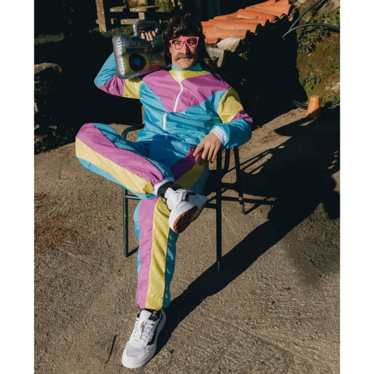 Déguisement de Jogging des Années 80 Bleu pour homme