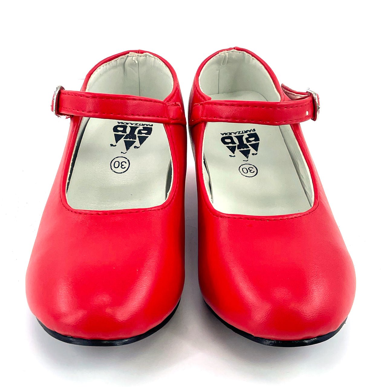 Chaussures de flamenco rouges unies