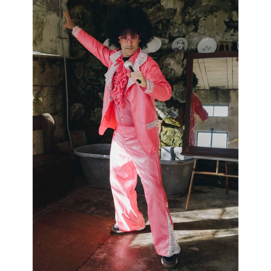 Déguisement Disco Rose pour homme