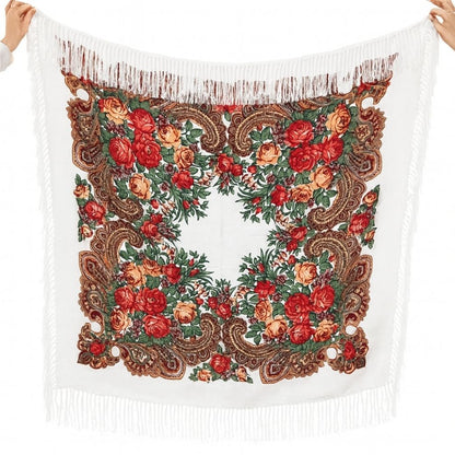 Châle Traditionnel Blanc