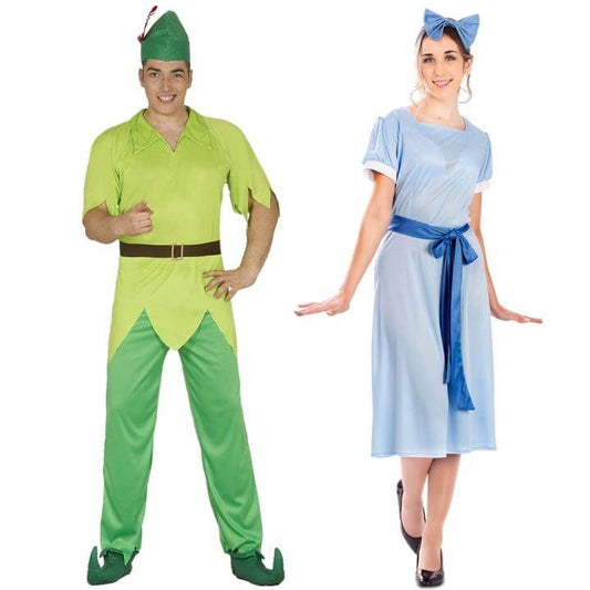 Déguisements en couple de Peter Pan et Wendy