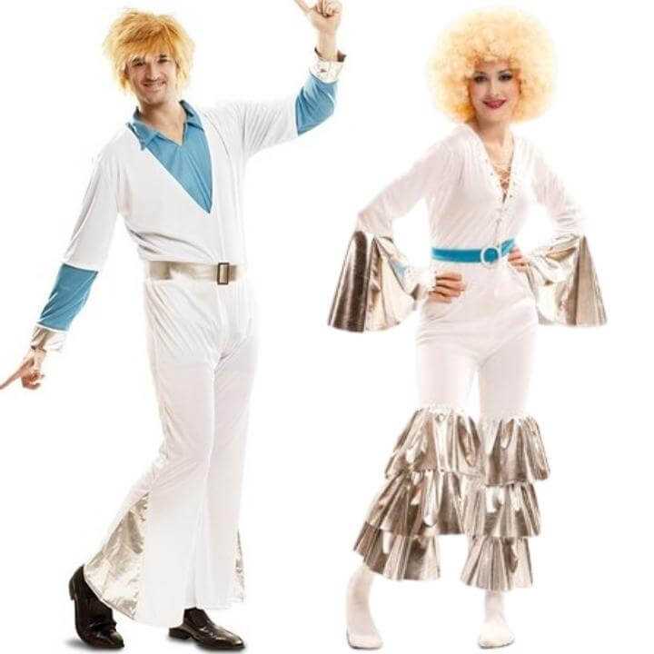 Déguisements de couple de Abba Disco