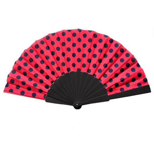 Éventail de Flamenco Rouge et Noir