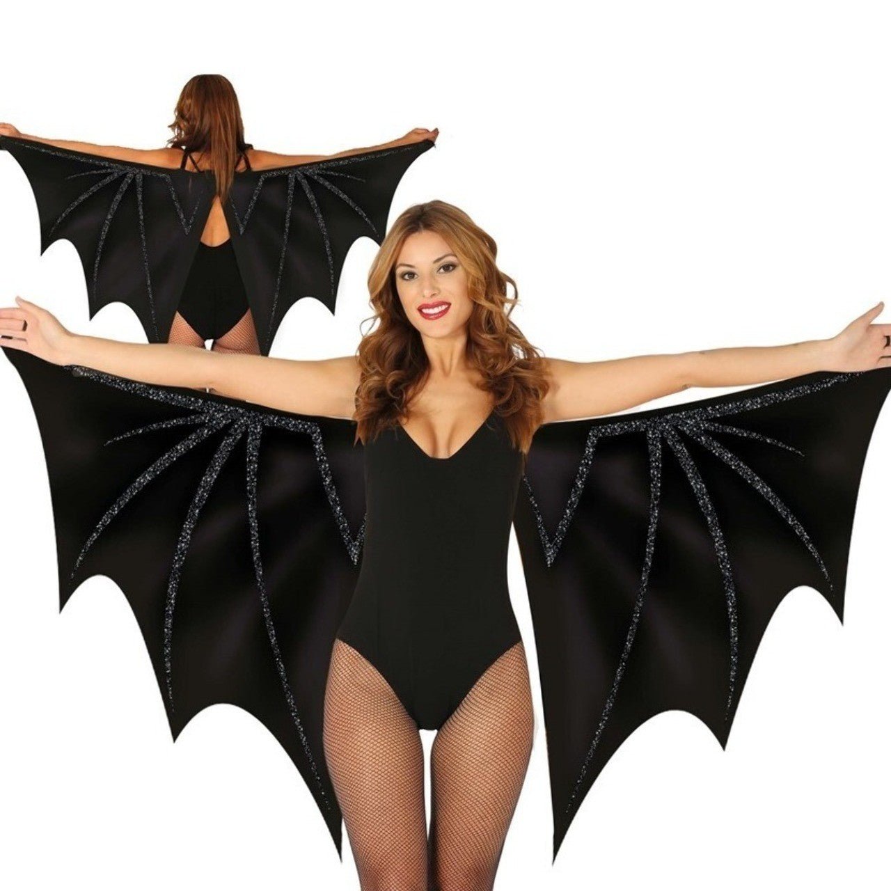  Ailes de Chauve-Souris Noires Tissu 