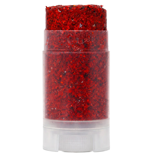 Stick Maquillage à Paillettes Rouge