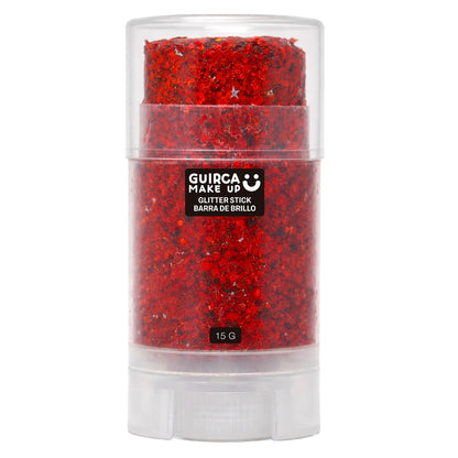 Stick Maquillage à Paillettes Rouge
