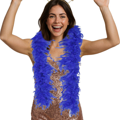 Boa en Plumes Bleues 80g