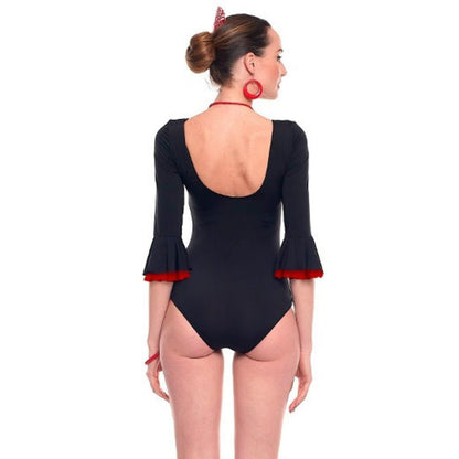 Body Flamenco Noir pour femme