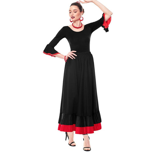 Body Flamenco Noir pour femme