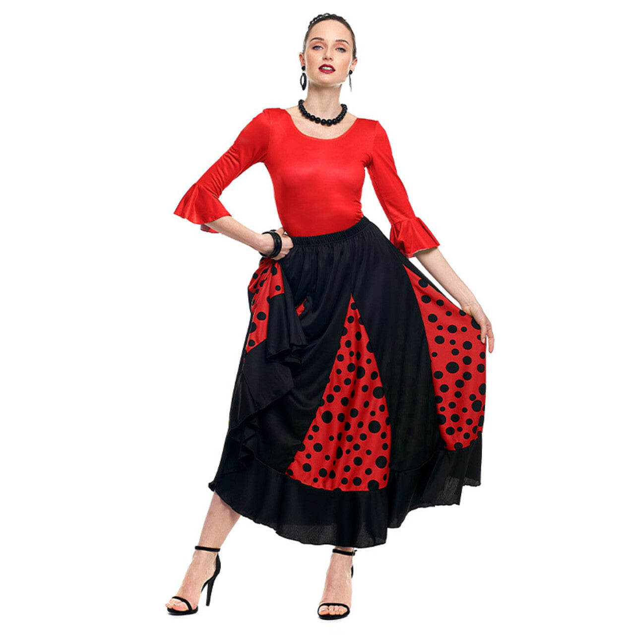 Body Flamenco Rouge pour femme