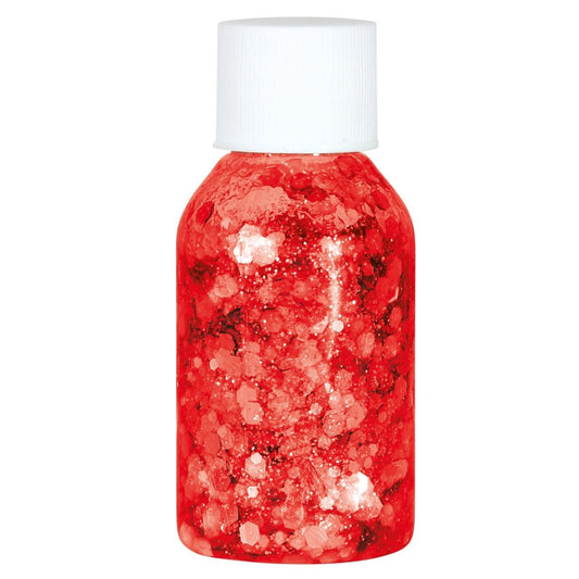 Pot de Gel Pailleté Rouge