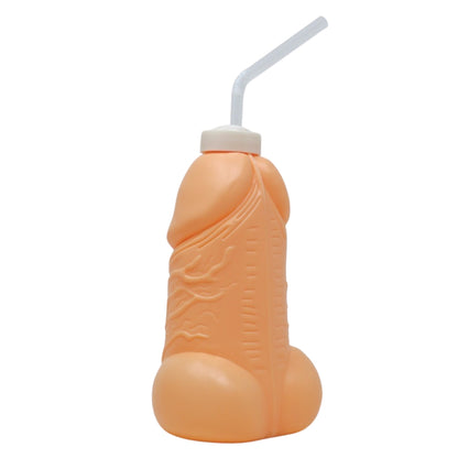 Bouteille Pénis avec paille