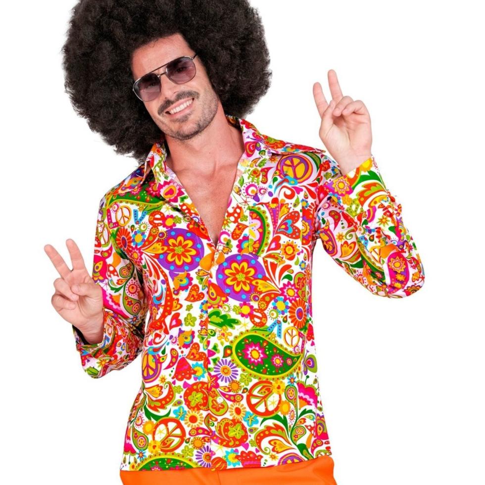 Chemise hippie des années 60 pour homme