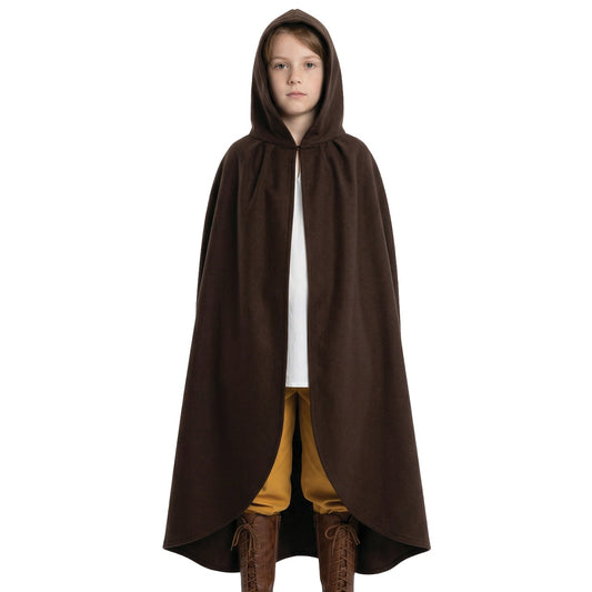Cape Médiévale Marron enfant