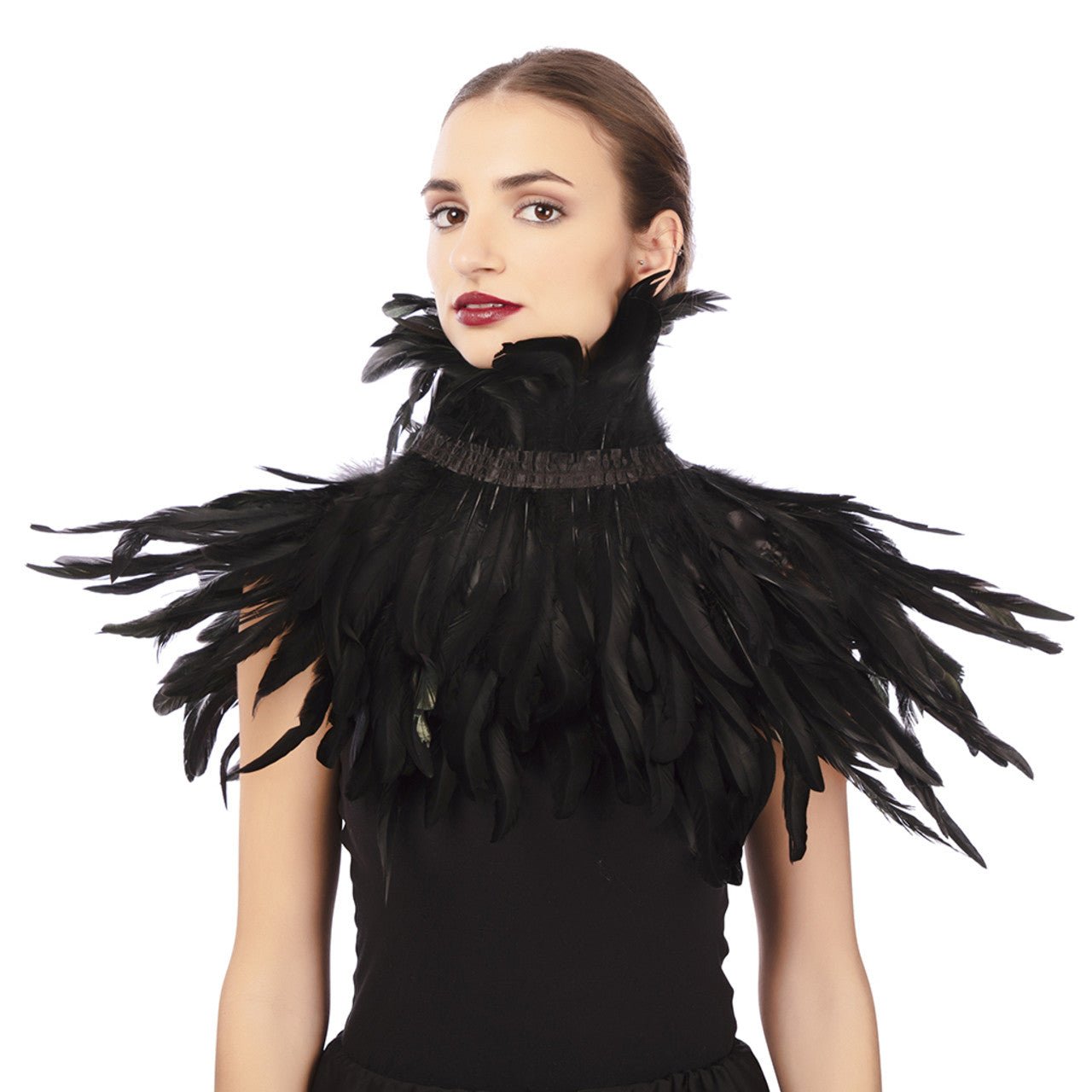 Collier en Plumes de Cygne Noir