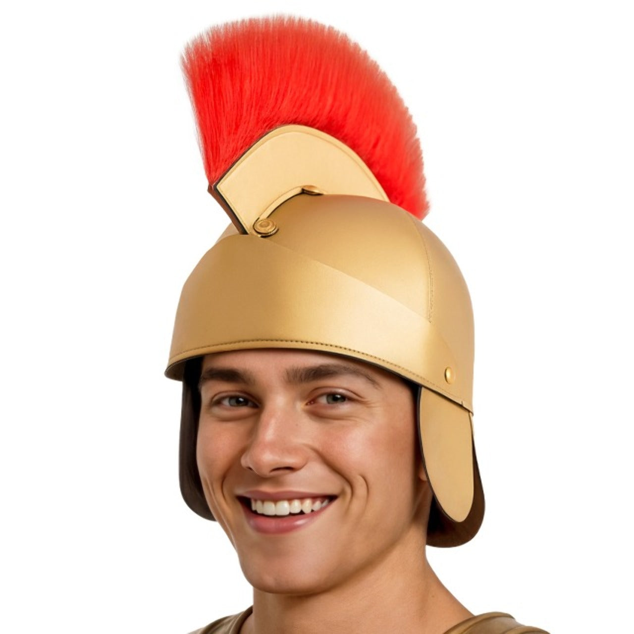 Casque de gladiateur romain or
