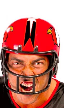 Casque de Footballeur Américain Rouge